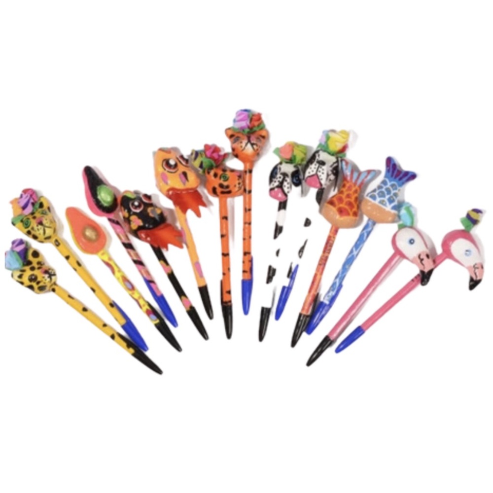 Consuela Paper Mache Refillable Ink Pen - Picture 3 of 12
